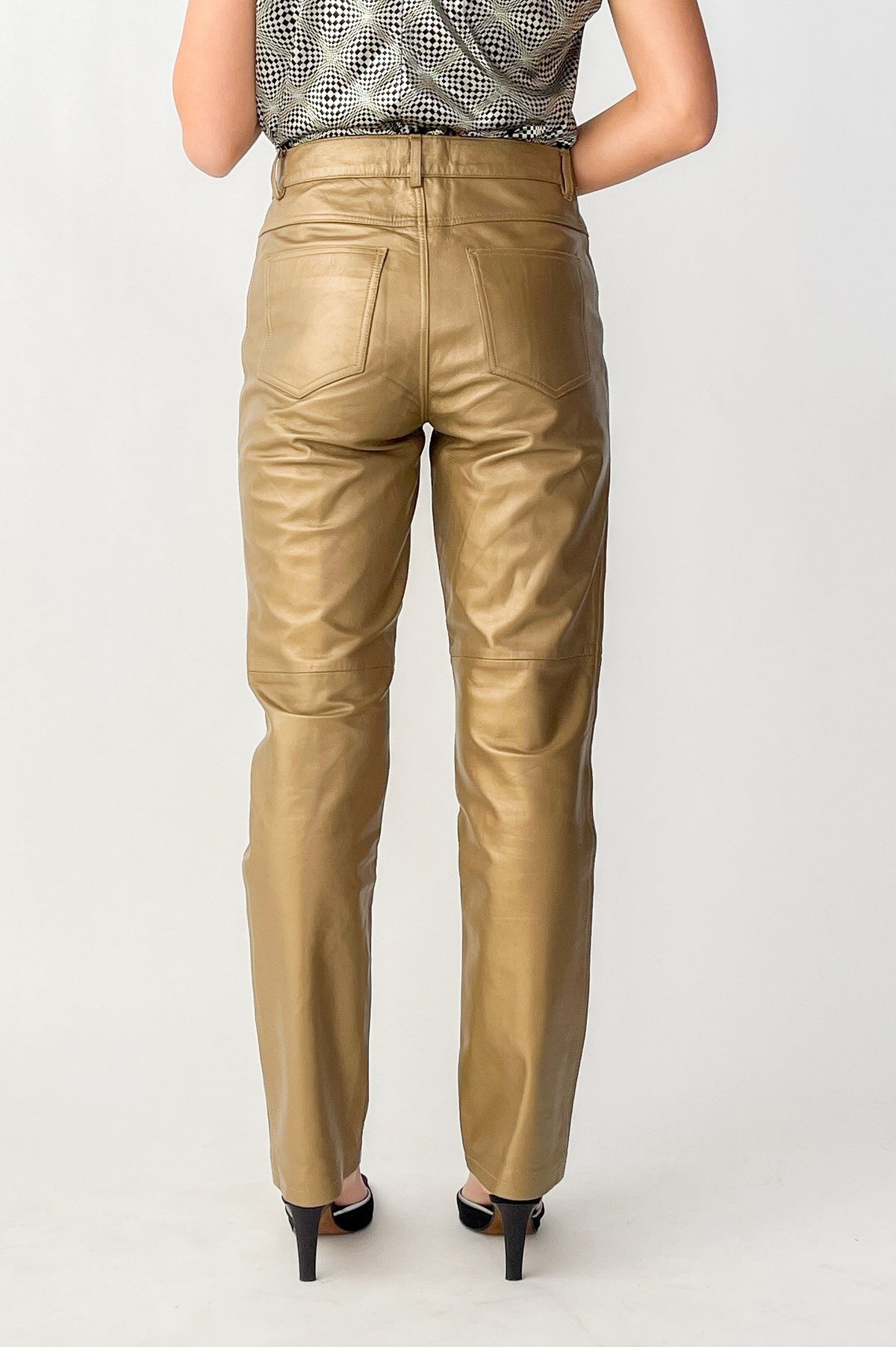 Vintage Hugo Buscati Metallic Leather 