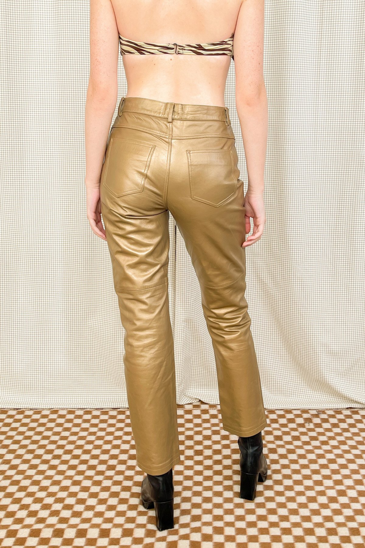 Vintage Hugo Buscati Metallic Leather 
