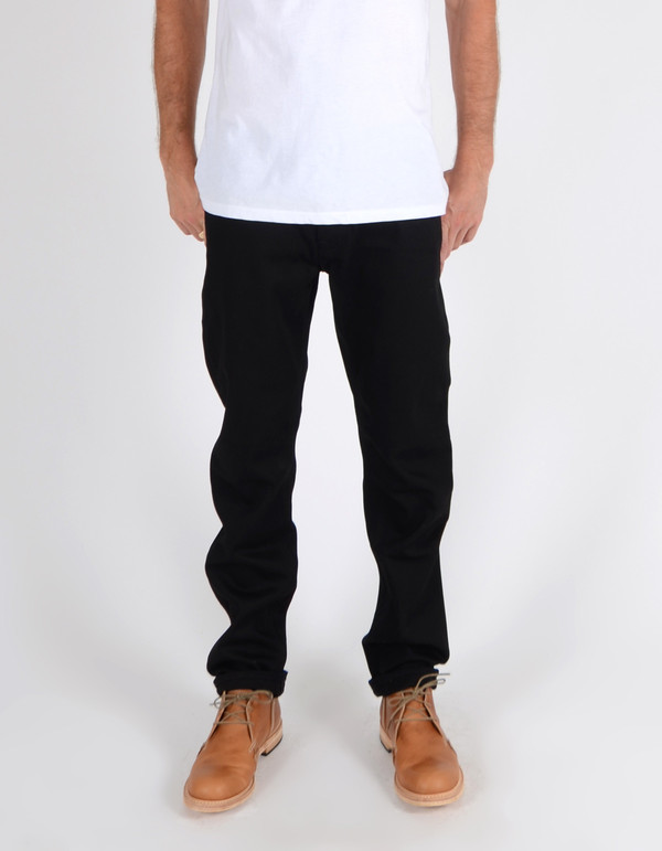 Men's Nudie Steady Eddie Organic Dry Black Men's Nudie Steady Eddie Organic Dry Black