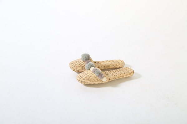 Handwoven slippers in Charcoal Grey Handwoven slippers in Charcoal Grey