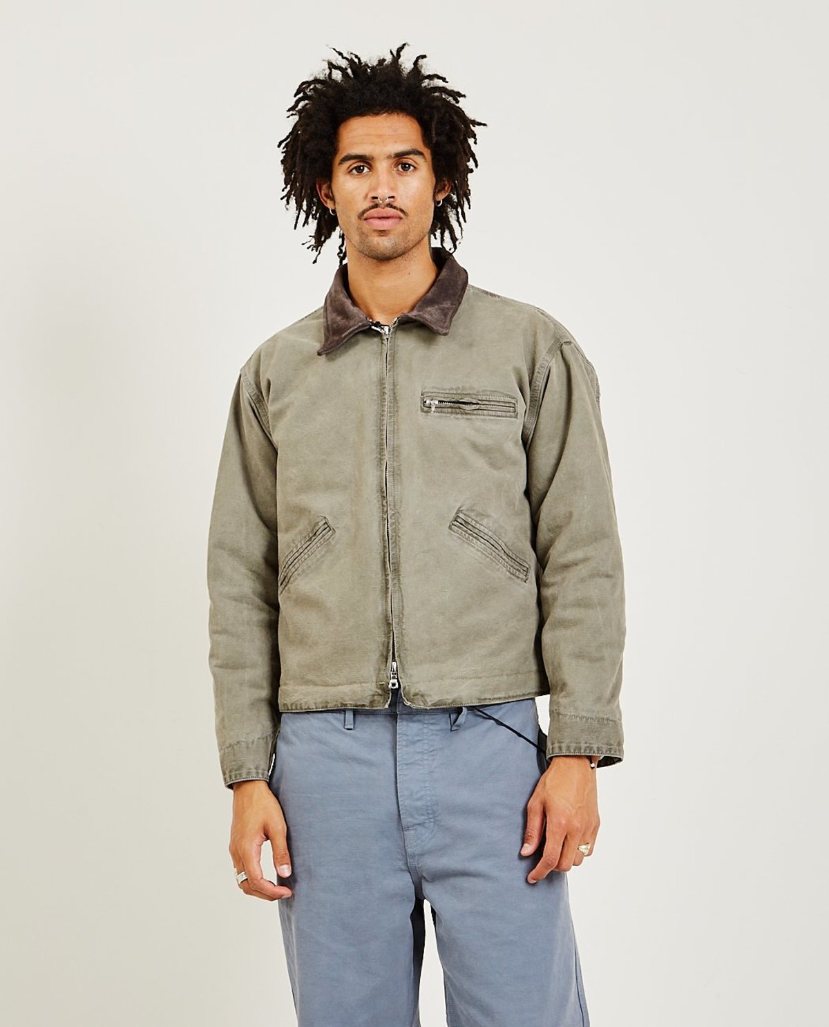SAMUEL ZELIG Oil Wash Canvas Jacket 