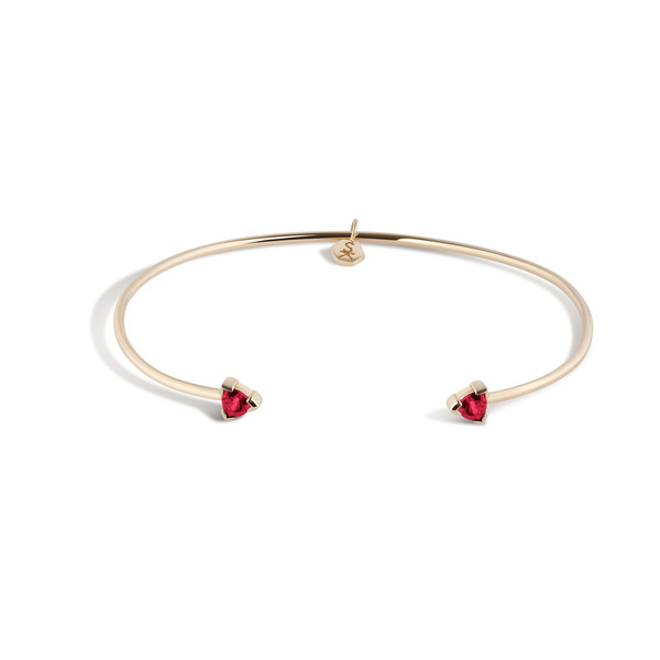 Shahla Karimi 14K Gold Birthstone Cuff No. 1 Shahla Karimi 14K Gold Birthstone Cuff No. 1
