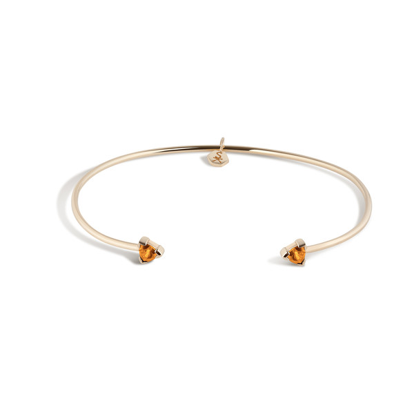 Shahla Karimi 14K Gold Birthstone Cuff No. 1 Shahla Karimi 14K Gold Birthstone Cuff No. 1