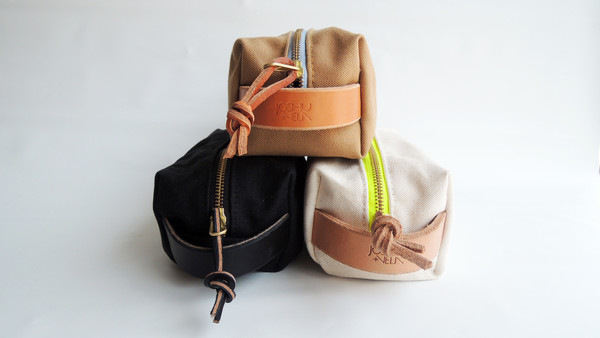 Joshu + Vela Dopp Kit Waxed - Black Joshu + Vela Dopp Kit Waxed - Black