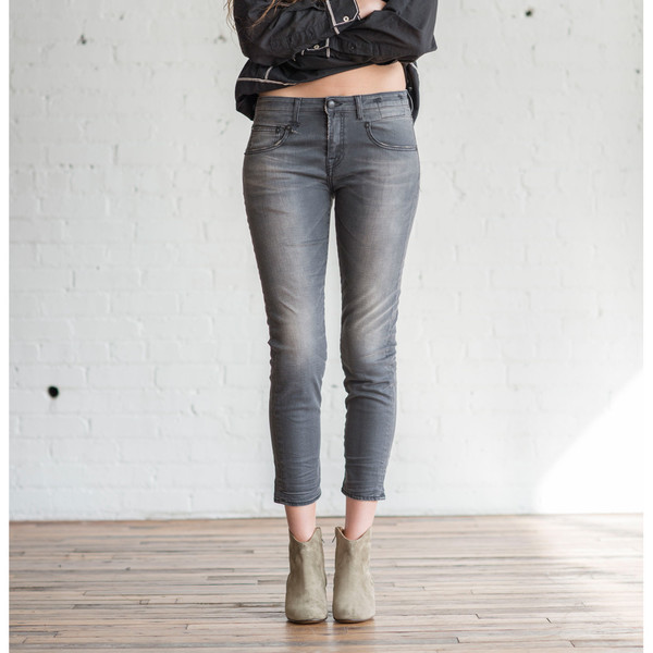 R13 Boy Skinny Slate Grey Vintage R13 Boy Skinny Slate Grey Vintage