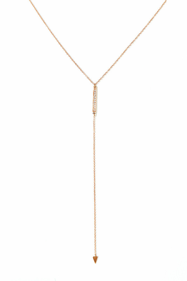 Loren Stewart Diamond Pave Bar Lariat Loren Stewart Diamond Pave Bar Lariat
