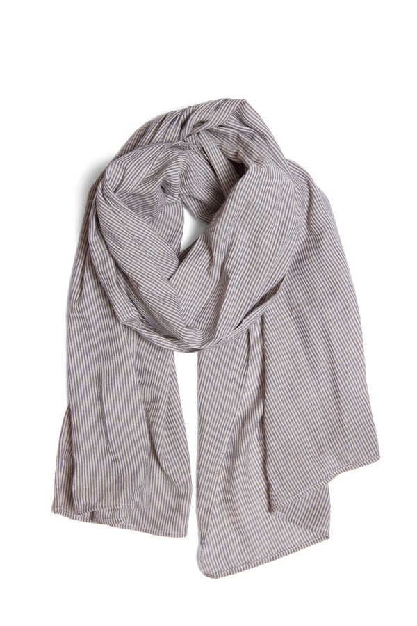 Bridge & Burn Blue Natural Stripe Scarf Bridge & Burn Blue Natural Stripe Scarf