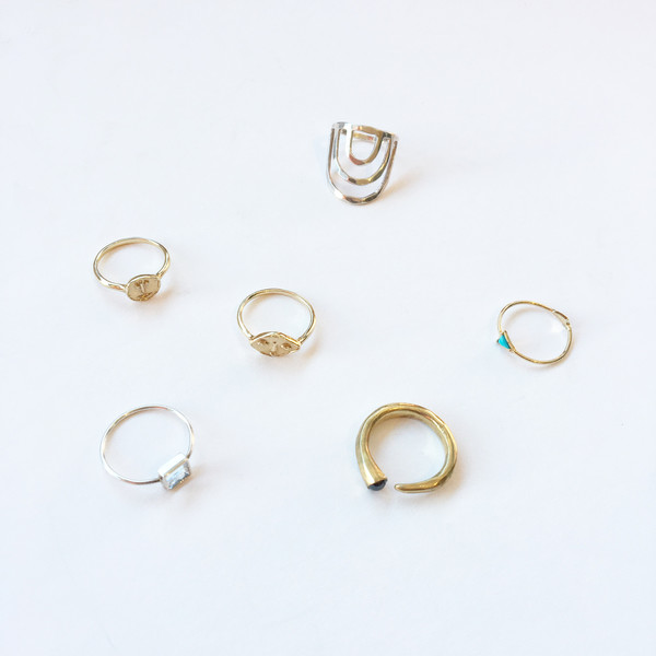 Mociun Silver Square Ring Mociun Silver Square Ring