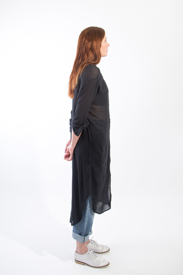 Black Crane Double Collar Dress Black Crane Double Collar Dress