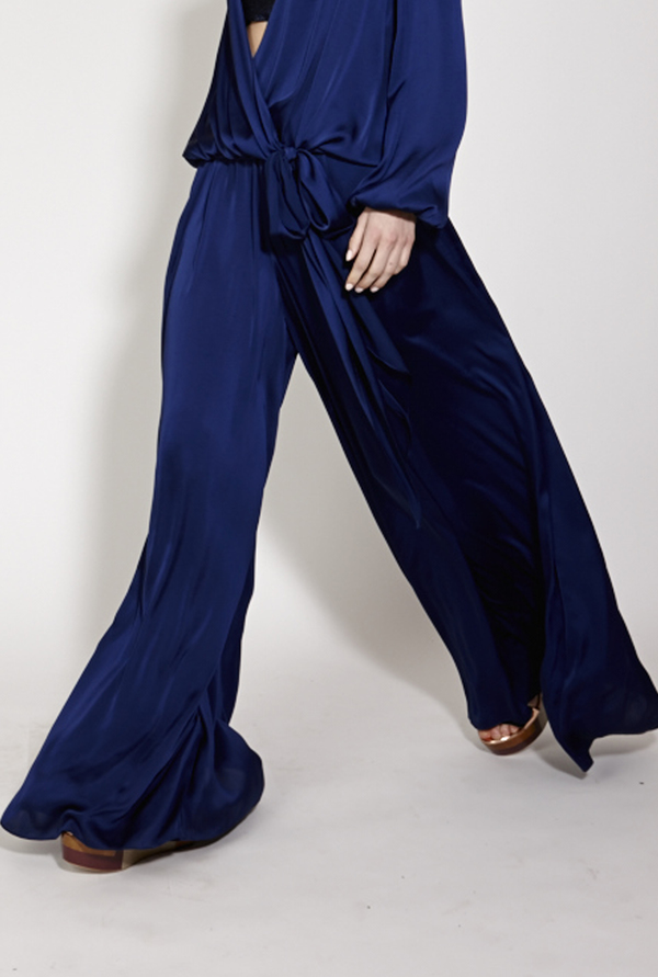 Wide leg maxi trousers with elastic waist Wide leg maxi trousers with elastic waist