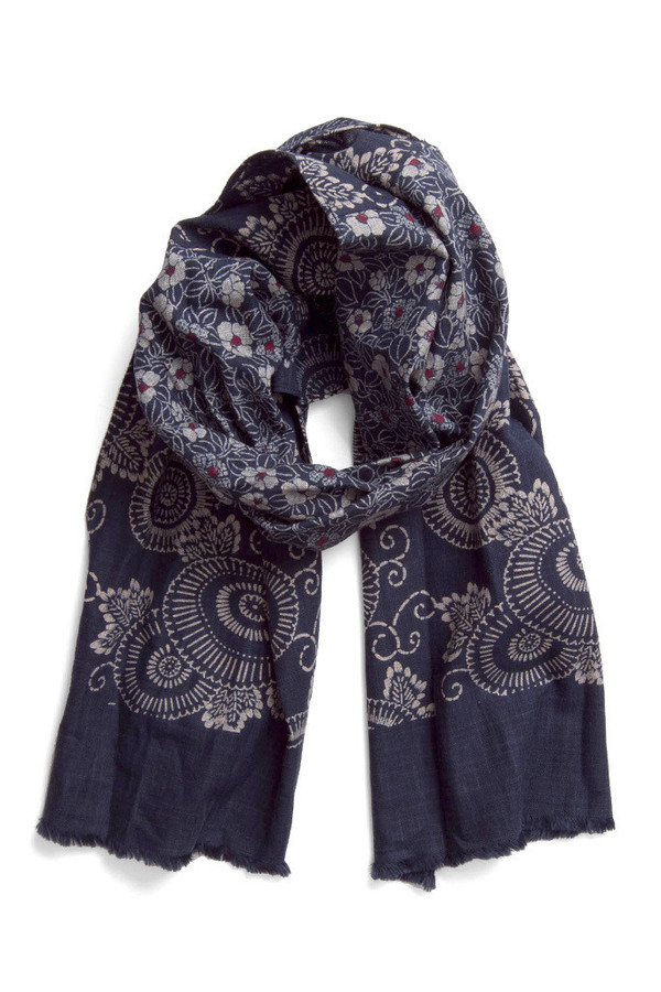 Kiriko Kiji Patched Kiku Scarf Kiriko Kiji Patched Kiku Scarf