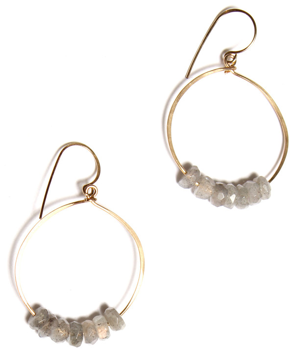 James and Jezebelle 7 Labradorite Earrings James and Jezebelle 7 Labradorite Earrings