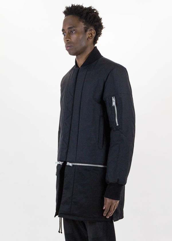 Siki Im Black Long Detachable Bomber Siki Im Black Long Detachable Bomber