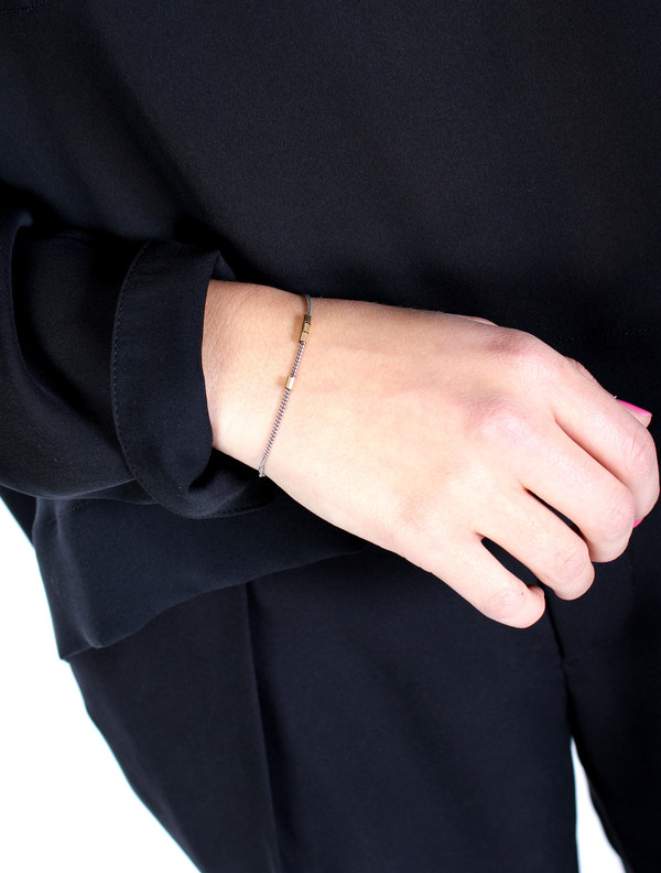 Nancy Caten Bracelet with Gold Links Nancy Caten Bracelet with Gold Links