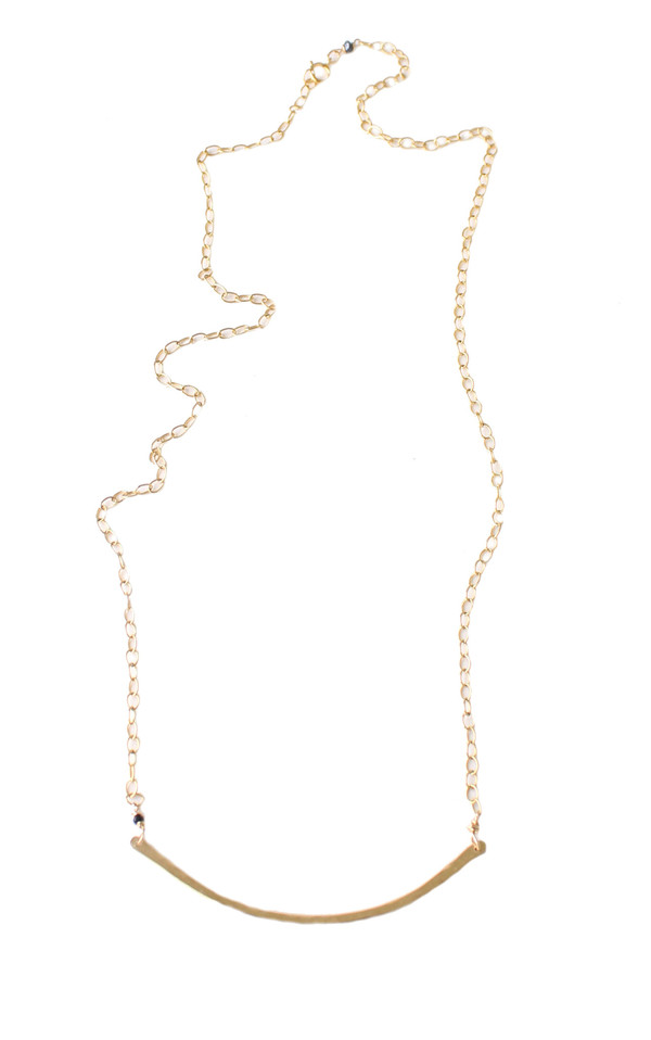 Sarah Dunn Gold Bar Circle Necklace Sarah Dunn Gold Bar Circle Necklace