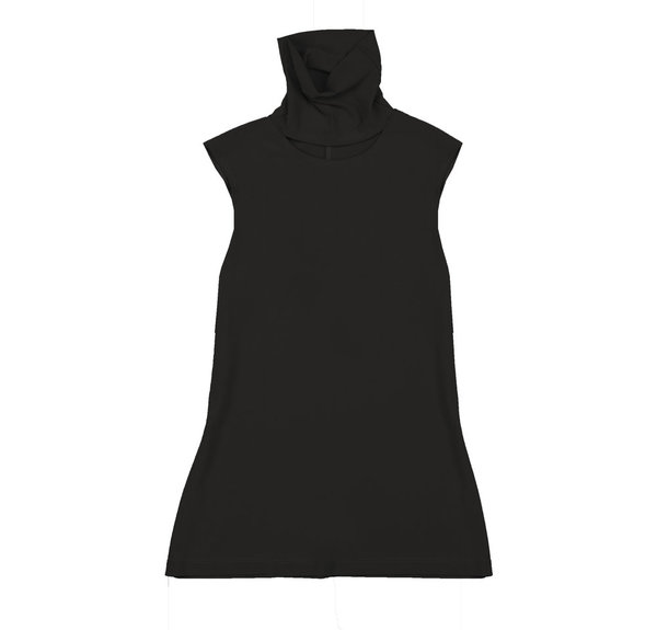 Vincetta Black Sleeveless Cut-Out Turtleneck Vincetta Black Sleeveless Cut-Out Turtleneck