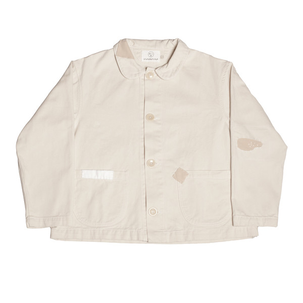 Olderbrother Patched Denim Chore Coat - Natural Olderbrother Patched Denim Chore Coat - Natural