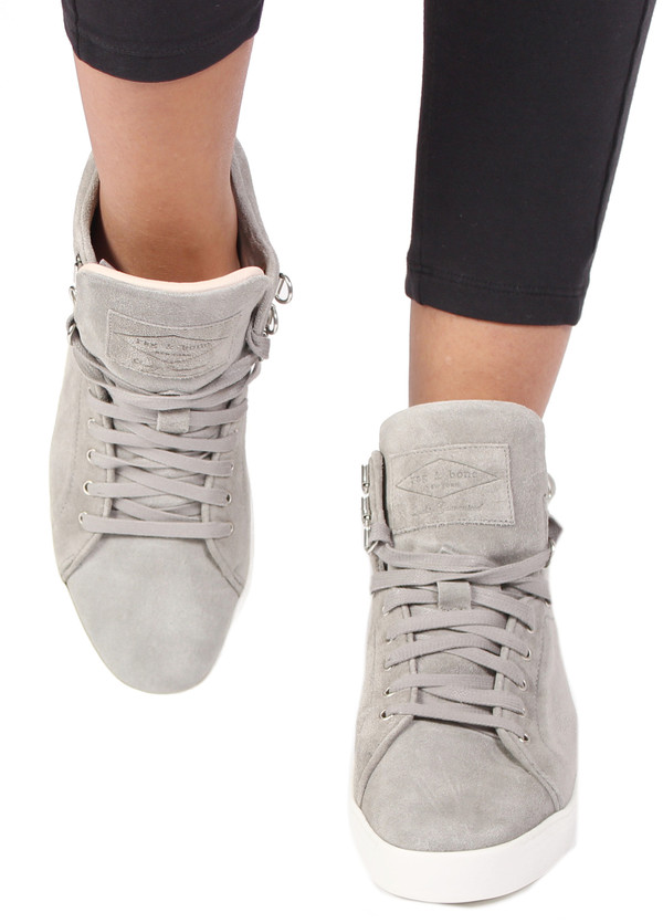 Rag & Bone Kent High Top in Light Grey Rag & Bone Kent High Top in Light Grey