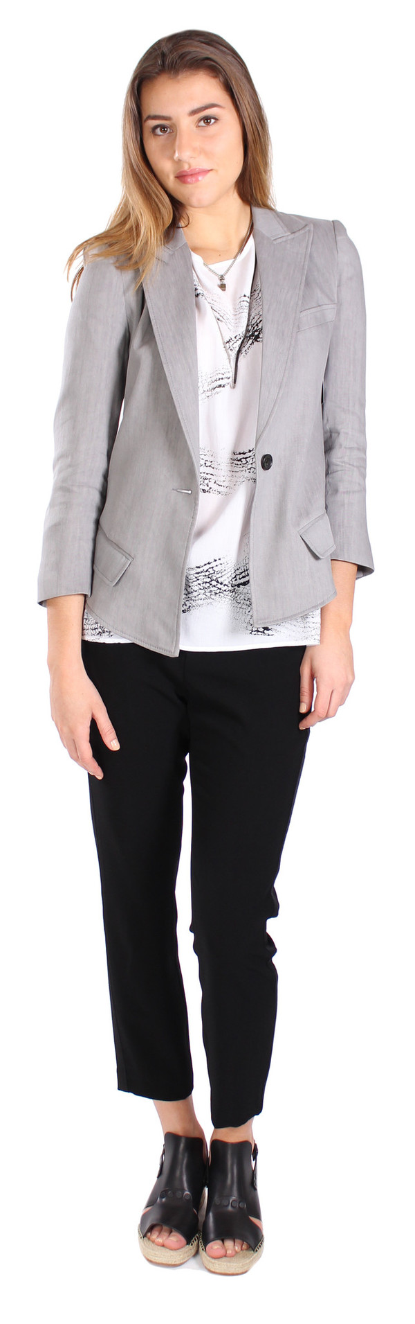 Smythe Sharp Shoulder Blazer Smythe Sharp Shoulder Blazer