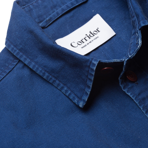 Corridor Duck Dyed Indigo Overshirt Corridor Duck Dyed Indigo Overshirt
