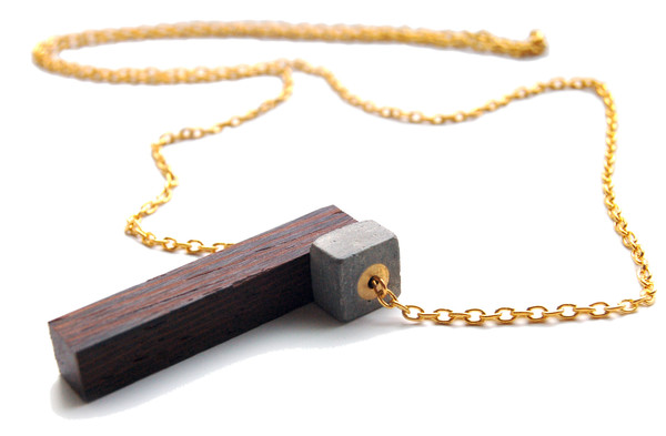 Wedge + Cube Necklace Wedge + Cube Necklace