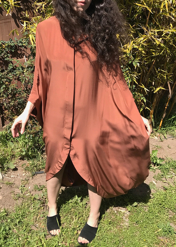 Vincetta Sequoia Draped Cocoon Caftan Vincetta Sequoia Draped Cocoon Caftan