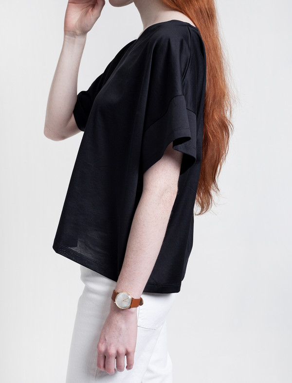 Derek Lam 10 Crosby Susanna T-shirt Dark Navy Derek Lam 10 Crosby Susanna T-shirt Dark Navy