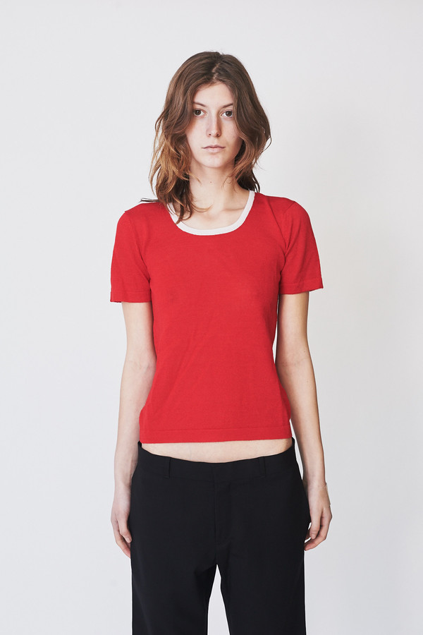 HESPERIOS Alpaca/Silk Ines Ringer T-Shirt HESPERIOS Alpaca/Silk Ines Ringer T-Shirt