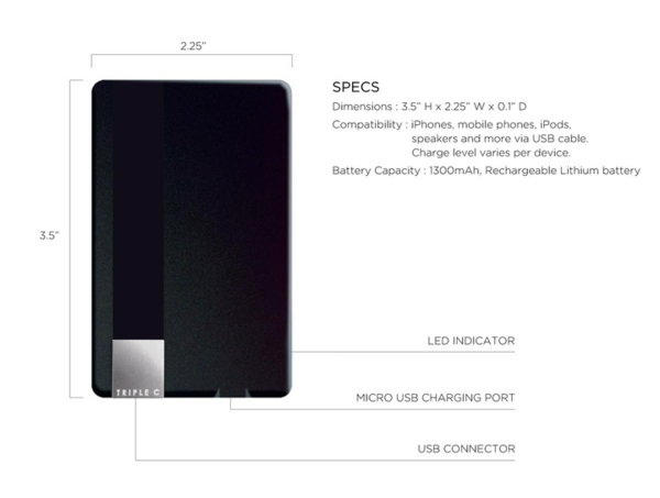 Triple C : Power Card Charger Triple C : Power Card Charger
