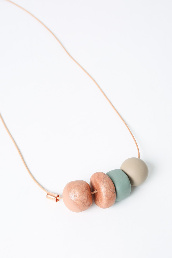 Peppertrain The everyday necklace in slate cube Peppertrain The everyday necklace in slate cube