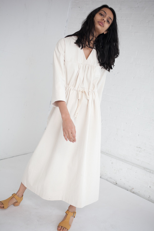 Caron Callahan Ari Dress in Japanese Cotton Canvas Caron Callahan Ari Dress in Japanese Cotton Canvas