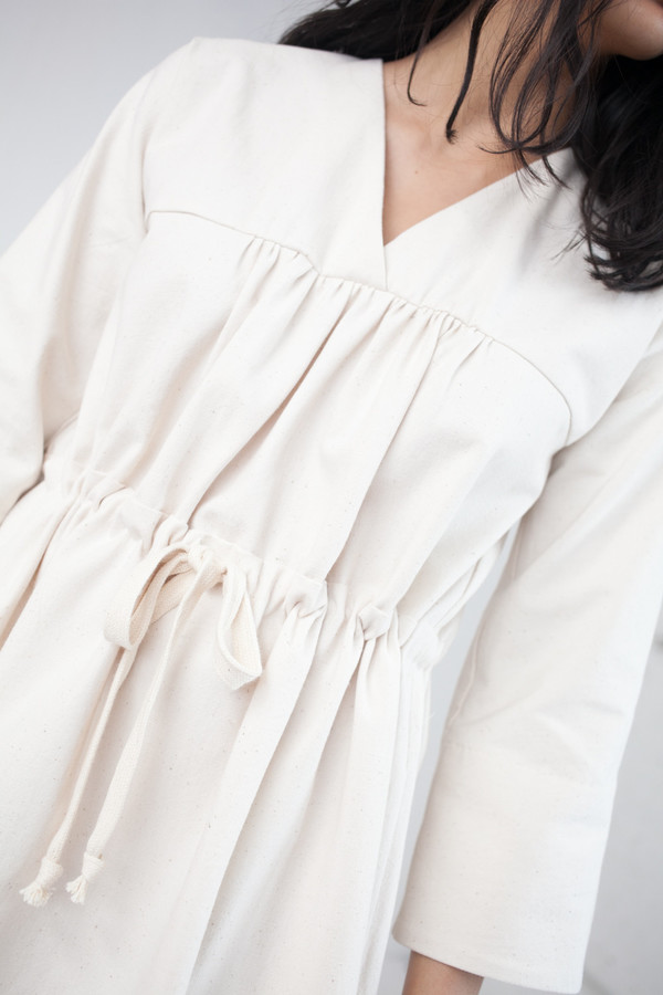 Caron Callahan Ari Dress in Japanese Cotton Canvas Caron Callahan Ari Dress in Japanese Cotton Canvas