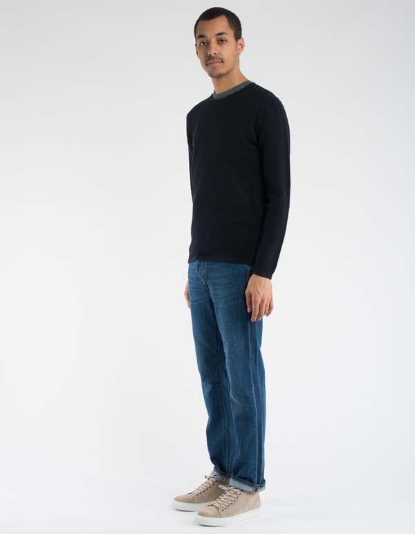 Minimum Reiswood Sweater Dark Navy Minimum Reiswood Sweater Dark Navy
