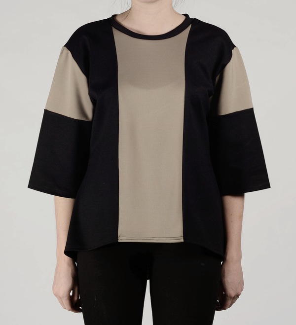 Brit Wacher colour block oversize tee Brit Wacher colour block oversize tee
