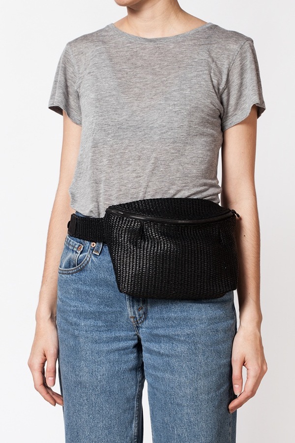 Rachel Comey Fannypack-black raffia Rachel Comey Fannypack-black raffia
