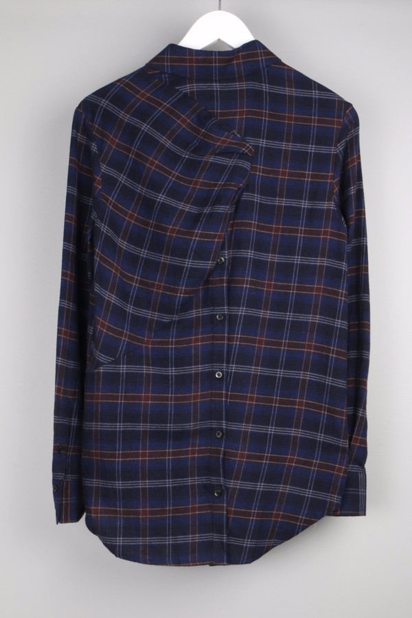 Thakoon Addition Flannel Open Back Shirt Thakoon Addition Flannel Open Back Shirt