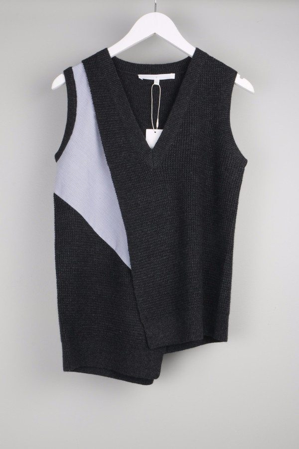 Thakoon Addition Waffle Cross Front Tank Thakoon Addition Waffle Cross Front Tank