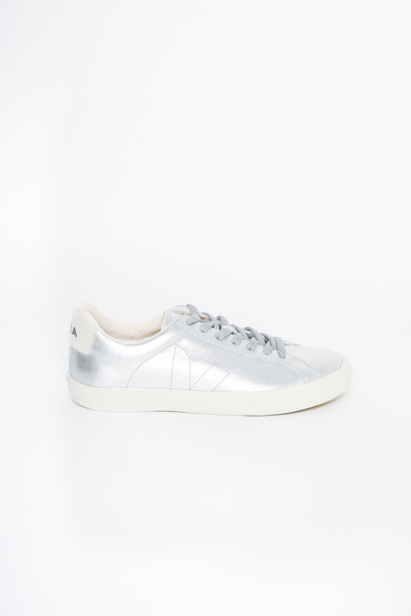 VEJA Esplar Low Top Sneaker In Silver Pierre VEJA Esplar Low Top Sneaker In Silver Pierre