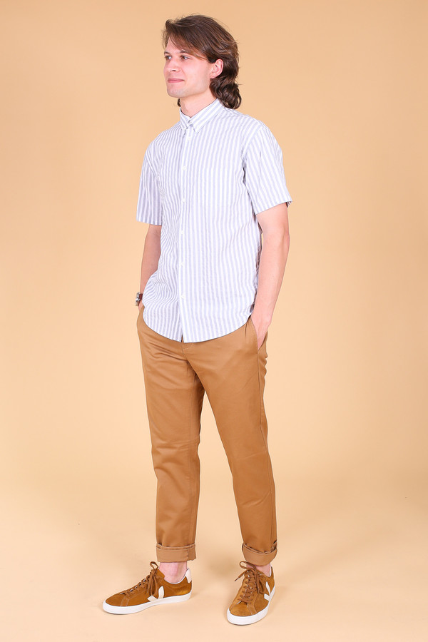 Billy Reid Leonard Chino In Dark Tan Billy Reid Leonard Chino In Dark Tan