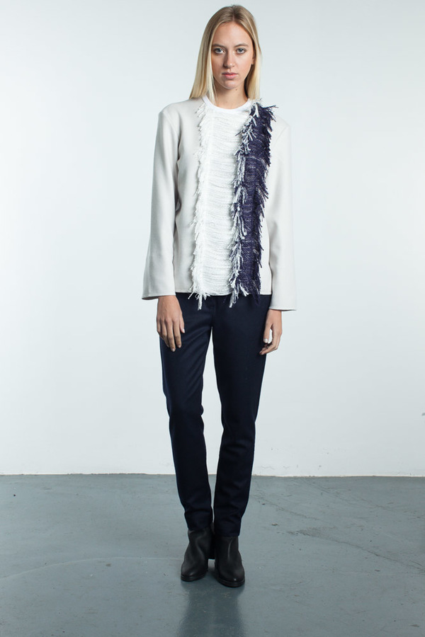 Steven Tai Long Sleeve Shirt With Fringe Steven Tai Long Sleeve Shirt With Fringe