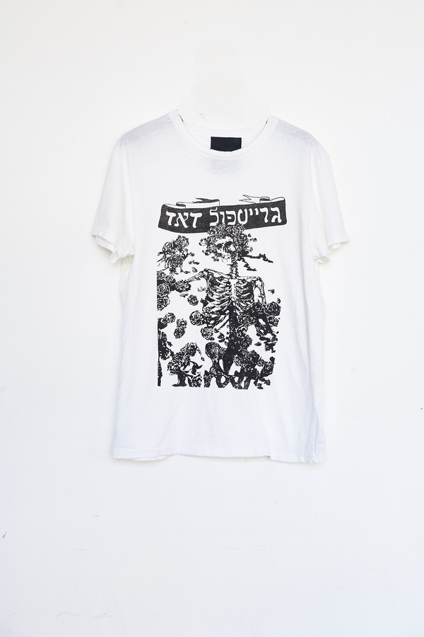 Unisex Assembly New York Cotton Dead T-Shirt - White Unisex Assembly New York Cotton Dead T-Shirt - White