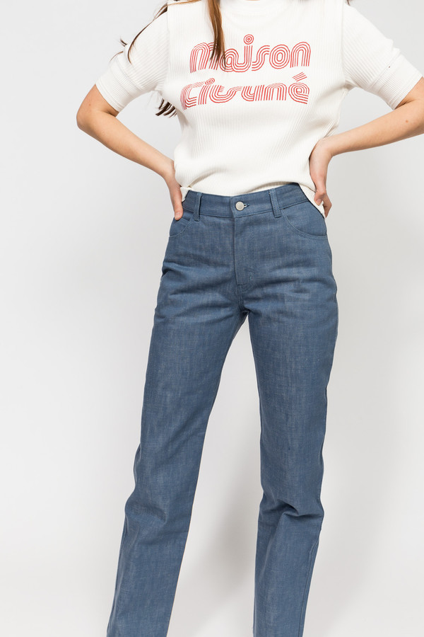 Maison Kitsune Colored Denim Bootcut Maison Kitsune Colored Denim Bootcut