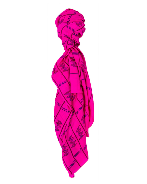 A Peace Treaty Siji 100% Silk Scarf in Magenta A Peace Treaty Siji 100% Silk Scarf in Magenta