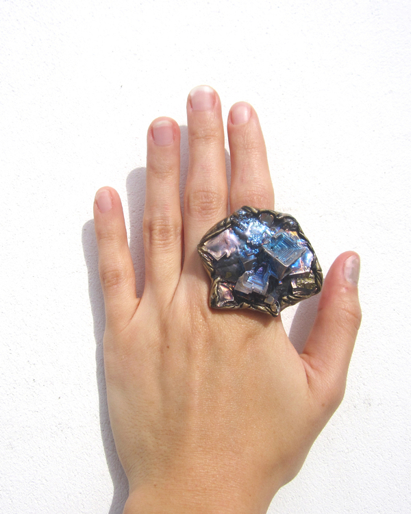 Adina Mills Igniter Ring with Pyrite Adina Mills Igniter Ring with Pyrite