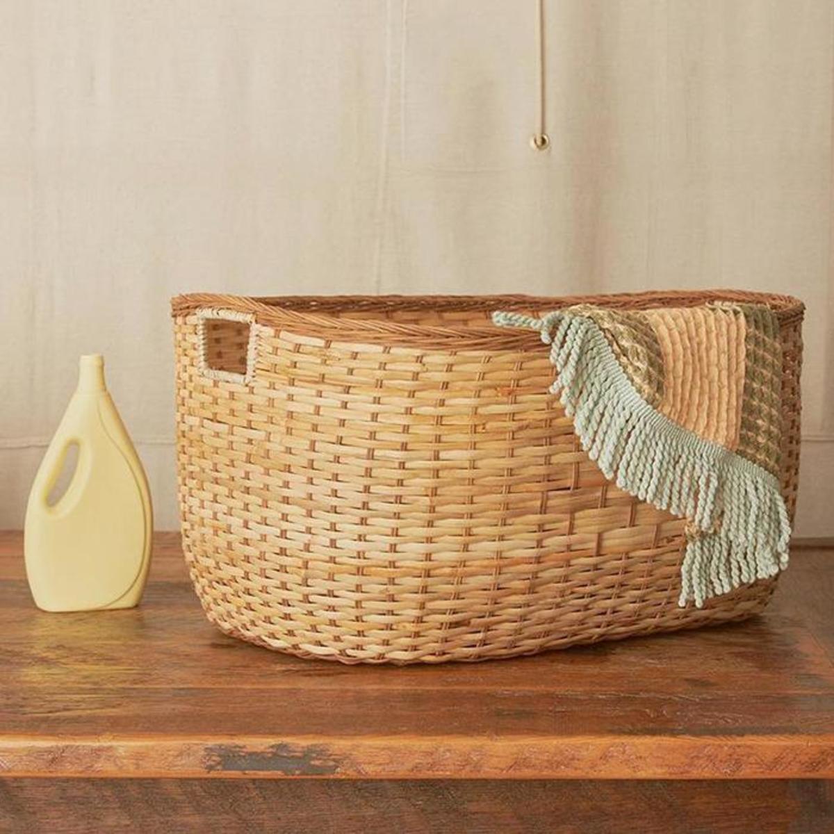 Olli Ella Tuscan Large Laundry Basket Beige Garmentory