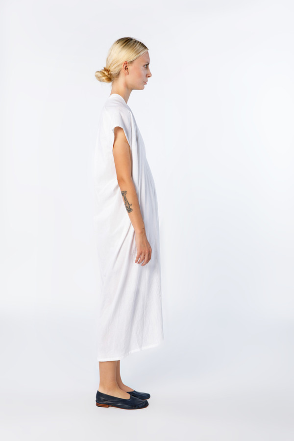 Miranda Bennett Everyday Dress, Oversized, Cotton in White Miranda Bennett Everyday Dress, Oversized, Cotton in White