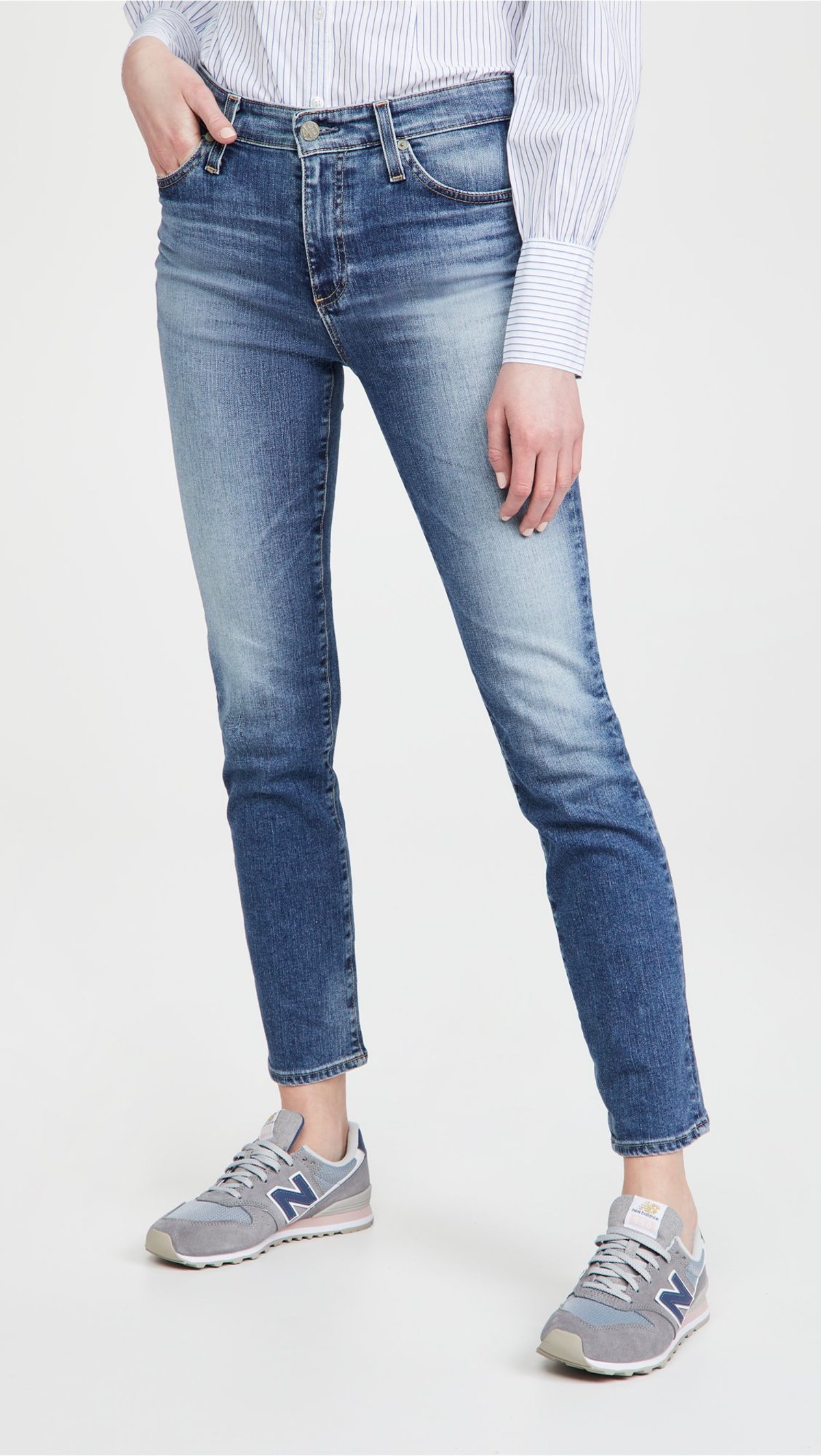 AG Jeans Mari High Rise Straight Jeans 