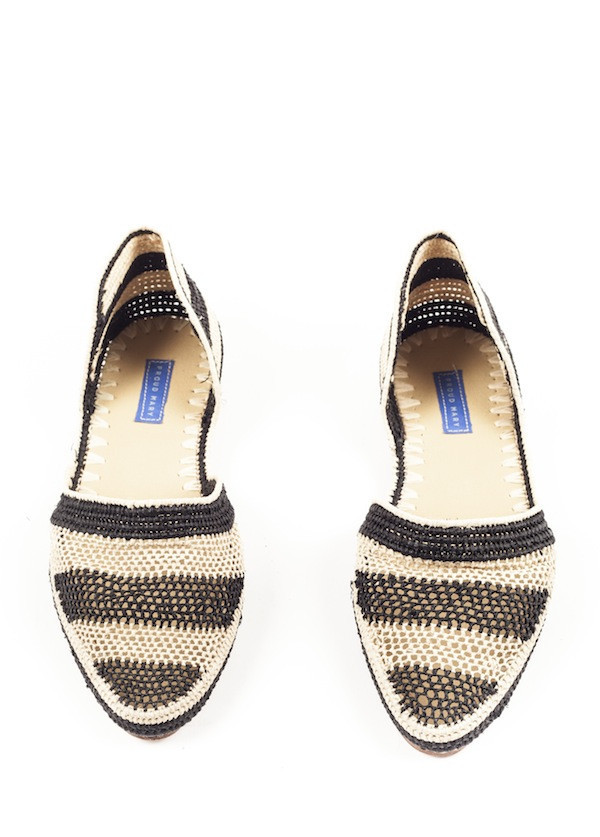 Proud Mary - Black Striped Crochet D'Orsay Proud Mary - Black Striped Crochet D'Orsay