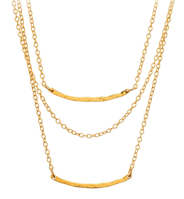 Gorjana Taner Bar Mini Triple Layer Necklace Gorjana Taner Bar Mini Triple Layer Necklace