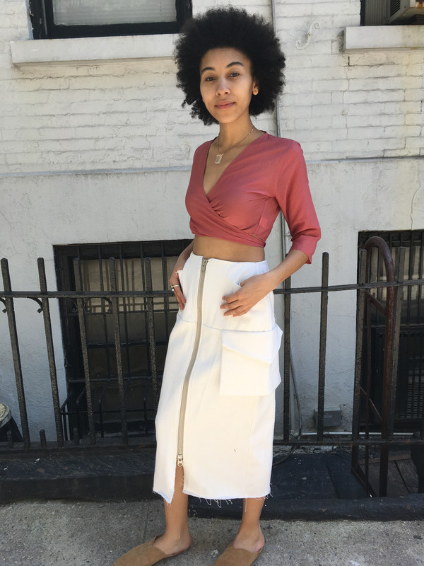 Alexa Stark White Denim Skirt Alexa Stark White Denim Skirt